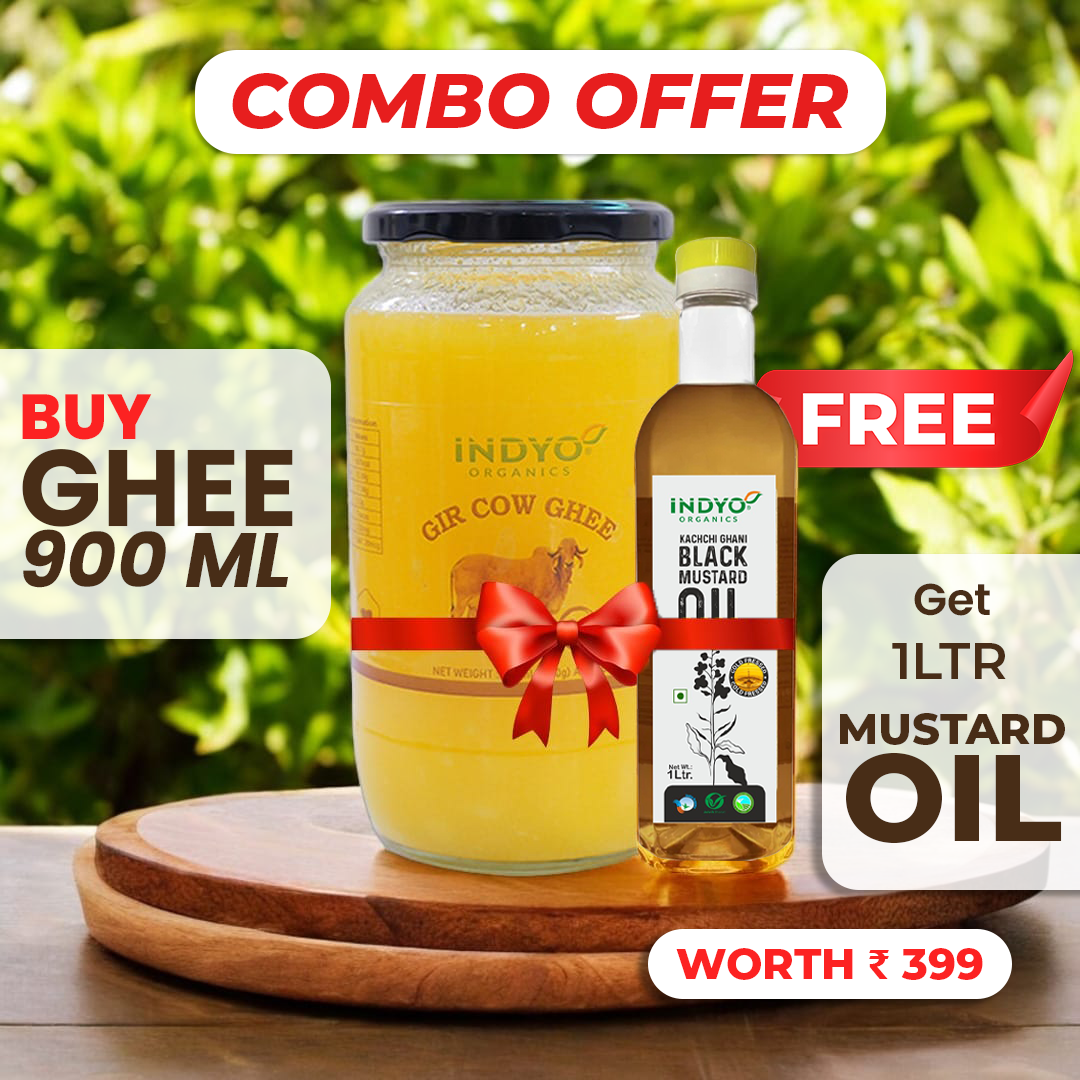 Buy Ghee 900 Ml and Get 1ltr Mustard Oil Free