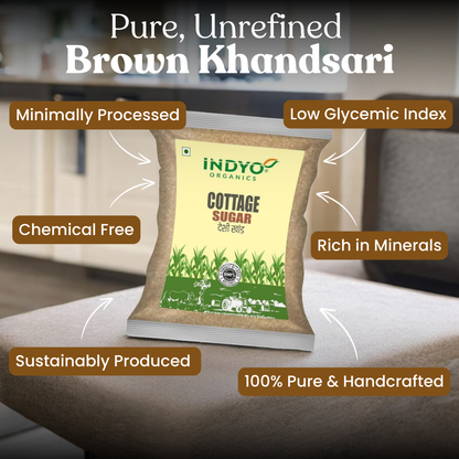 Brown Khandsari 900 Gm.