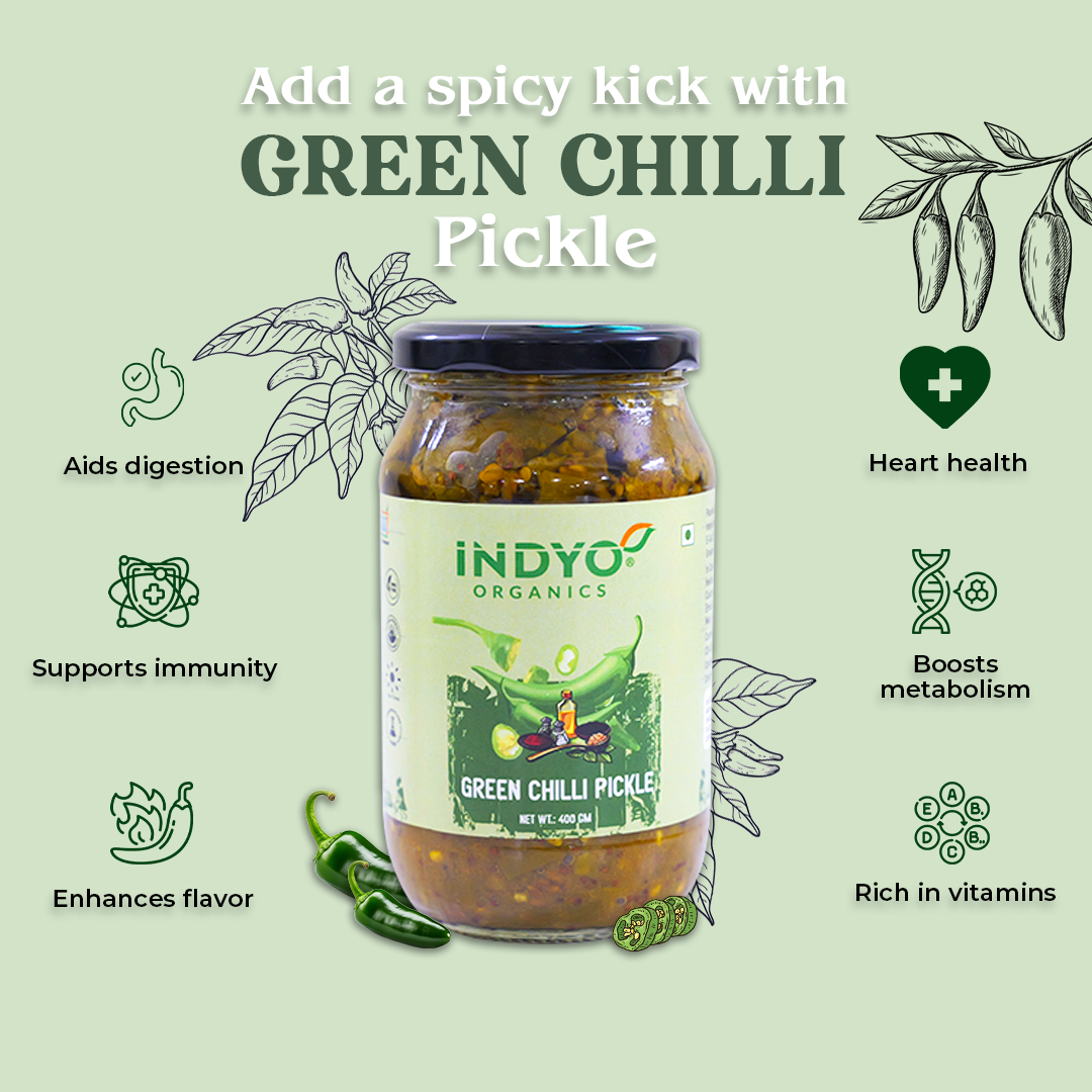 Green Chilli Pickle 400 Gm